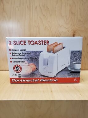 Continental Electric 2-Slice Toaster